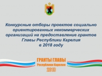 Конкурсные отборы проектов социально ориентированных некоммерческих организаций