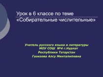 Собирательные числительные 6 класс