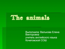 The animals