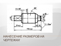 Правила нанесения размеров на чертежах 10 класс