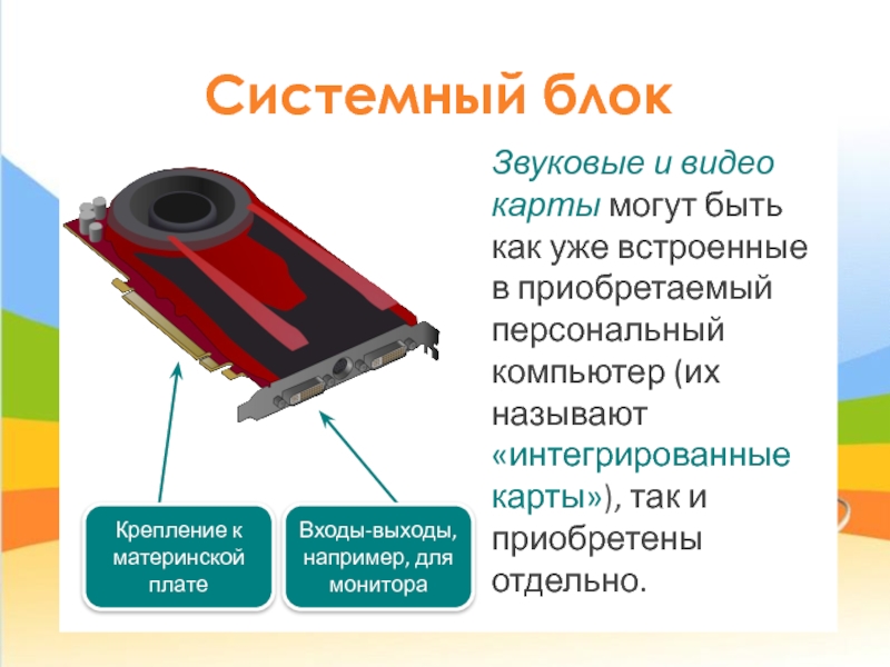 Личное устройство. Звуковая карта в системном блоке. Устройство системного блока. Для чего нужна звуковая карта в системном блоке. Плоттер входит в системный блок.