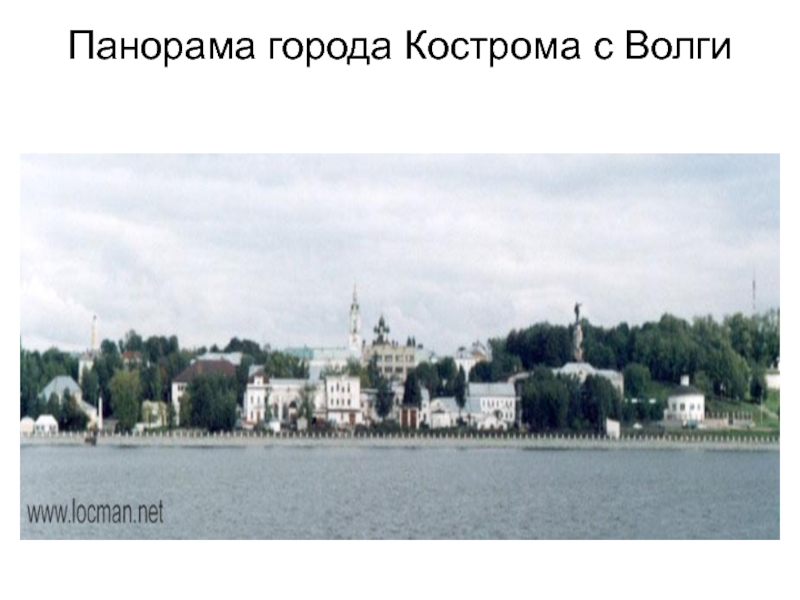 Панорама города Кострома с Волги