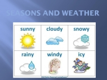 Seasons and weather 4 класс