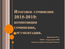 Итоговое сочинение 2018-2019 композиция сочинения, аргументация