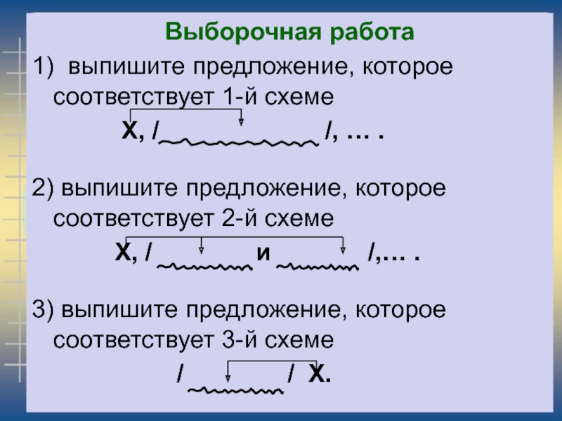 Выписать из текста слова строение которых соответствует схемам