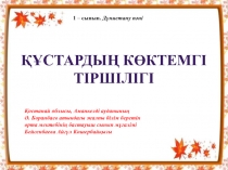 Құстардың көктемгі тіршілігі 3 класс