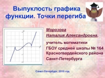 Выпуклость графика функции. Точки перегиба 11 класс