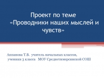 Проект по теме Проводники наших мыслей и чувств 3 класс