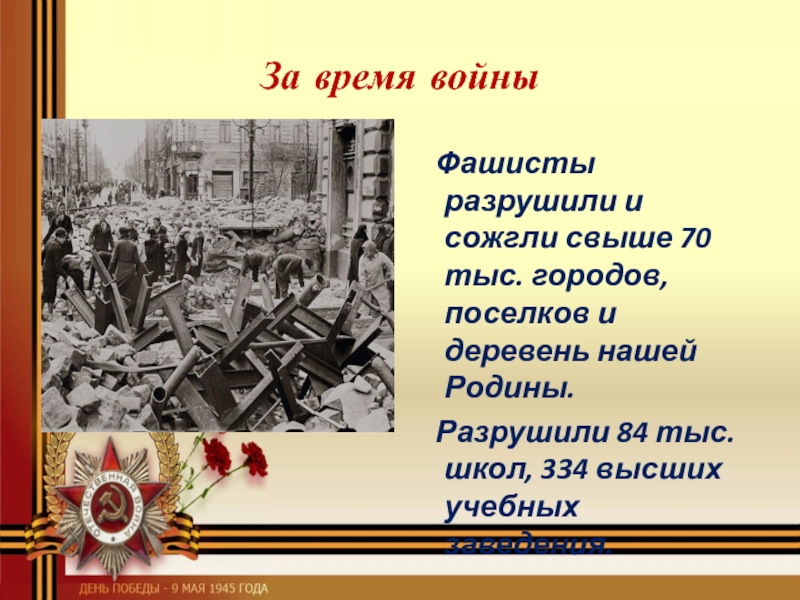 Презентация о войне 1941 1945 для школьников