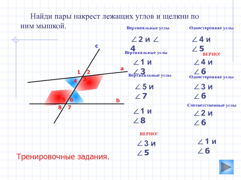 Фото накрест лежащих углов