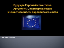 Будущее Европейского союза. Аргументы , подтверждающие жизнеспособность Европейского союза