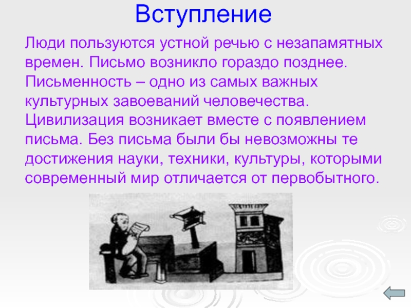 Гораздо позднее. Вступление человек. Устной речью когда пользуетесь. Устной речью мы пользуемся когда. Письменность-это отражение устной речи.