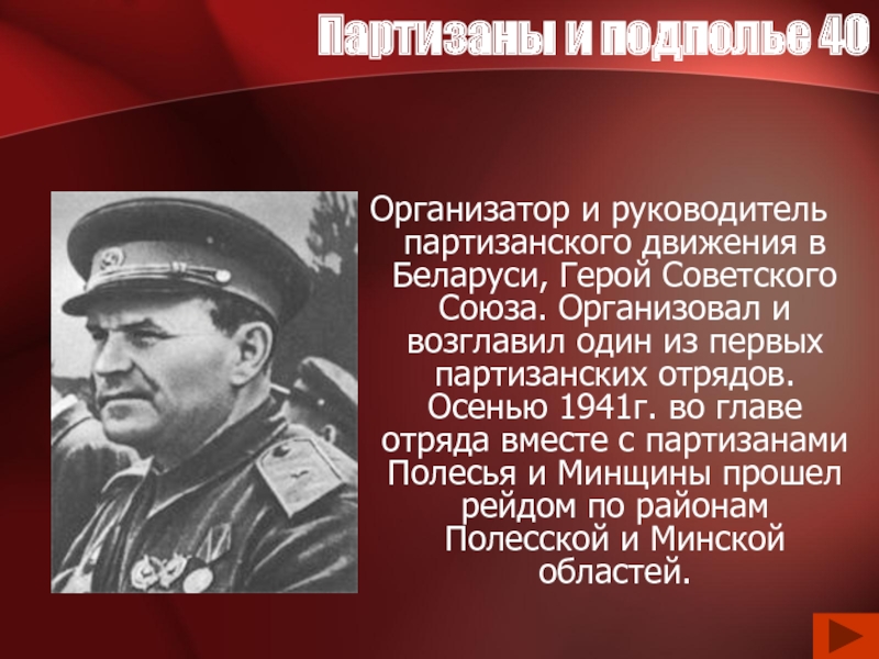 Подполье в годы великой отечественной войны презентация