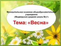 Весна 1 класс