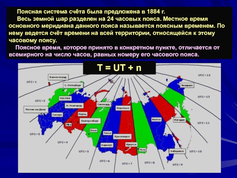 Часовые пояса презентация 8 класс география