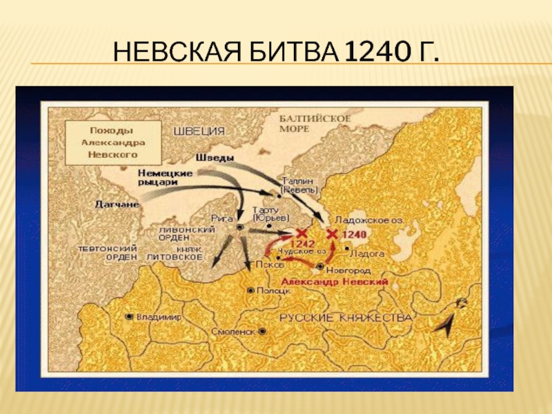 План ответа на вопрос борьба руси с западными завоевателями