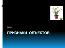 Признаки объектов 7 класс