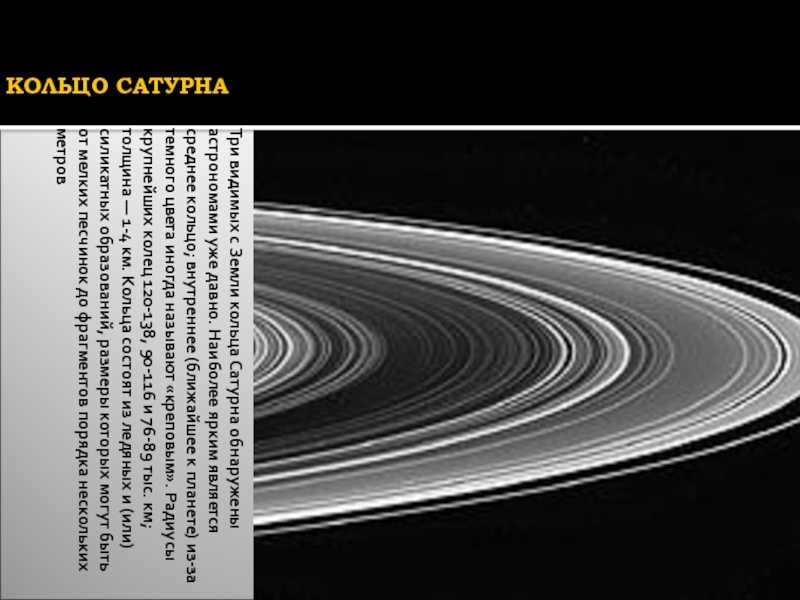 Кольца сатурна презентация