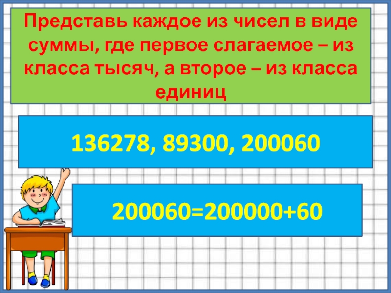 Представьте число 3 в виде суммы