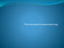 Растительный и животный мир 8 класс