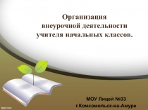 Организация внеурочной деятельности учителя начальных классов