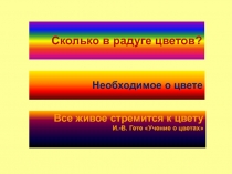 Сколько в радуге цветов? Необходимое о цвете 5 класс