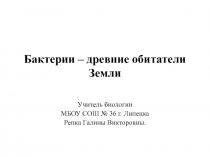 Бактерии: строение и жизнедеятельность 5 класс