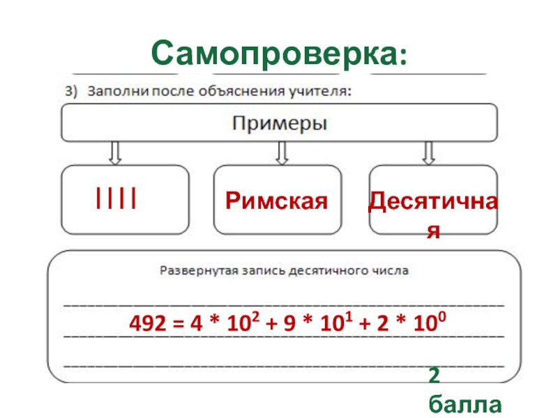 Из римской в десятичную