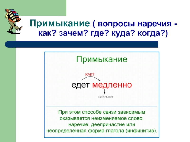 Презентация примыкание 8 класс