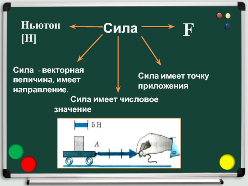 Сила 7 класс. Сила Векторная величина. Векторная величина имеет направление. Точка приложения вектора. Сила значение направление точка приложения.