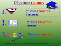 Буквы Ш, ш 1 класс