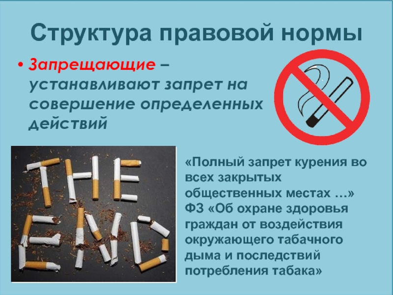 Запрет совершения определенных действий. Курение запрещено. Запрещение совершать определенные действия. Запрещающие нормы.