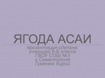 Ягода Асаи