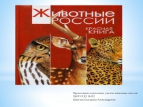 Красная книга. Животные России 2 класс