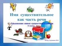 Склонение имен существительных 6 класс