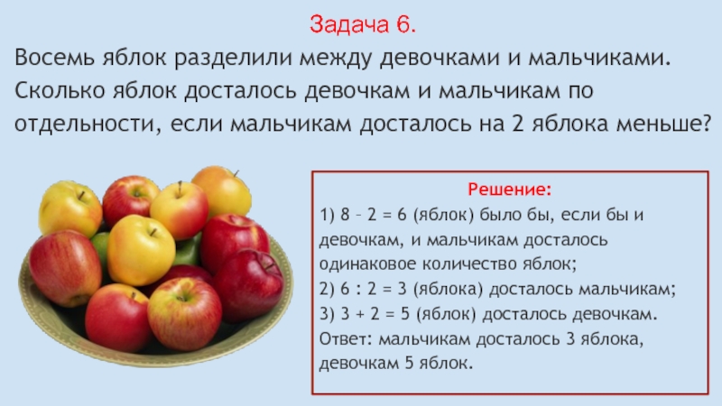 Ответ 8 яблок