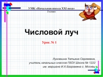 Числовой луч 2 класс УМК Начальная школа XXI века