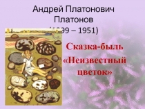 Презентация А. Платонов 