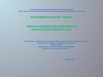 Исследовательская работа 