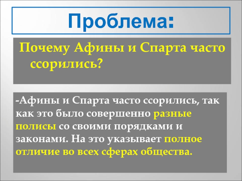 Чем древняя спарта отличалась от афин презентация