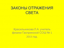 Законы отражения света 9 класс