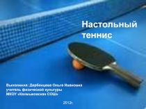 Настольный теннис 5-9 класс