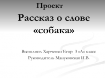 Проект по русскому языку 