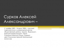 Сурков Алексей Александрович 11 класс