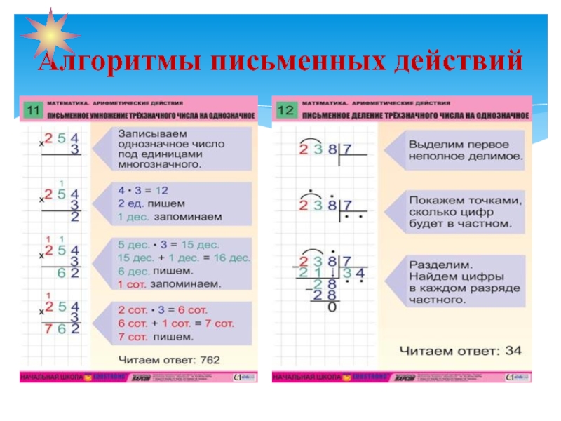 Презентация письменное деление на трехзначное число