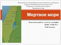 Мертвое море 9 класс