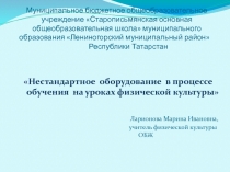 Нестандартное оборудование в процессе обучения на уроках физической культуры