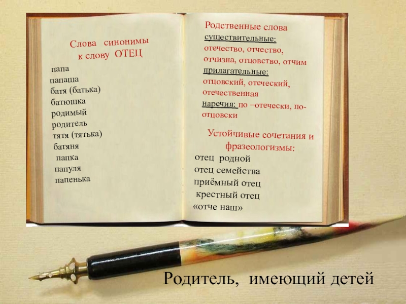 Предложения слова отец. Синонимы к слову отец. Родственные слова к слову папа. Слова синонимы к слову отец. Отец родственные слова.