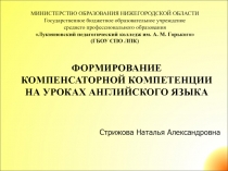 Формирование компенсаторных навыков на уроках английского языка