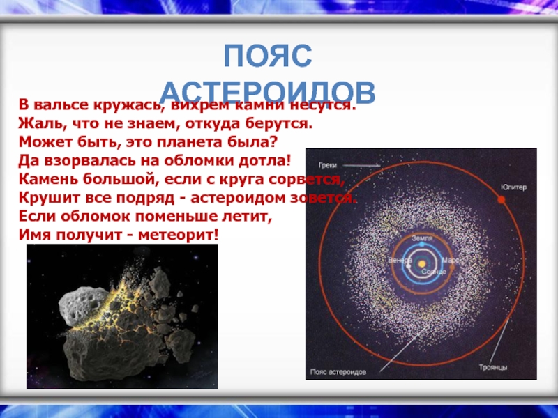 Презентация на тему пояс астероидов